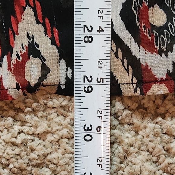 NWT Ulla Popken Mixed Paisley Print Ruffle Sleeve Blouse Size 14 - Picture 4 of 13